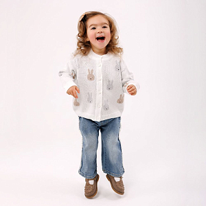 Кардиган вязаный LUKNO "Зайчики"